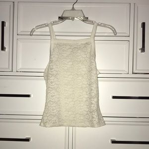 translucent white tank top